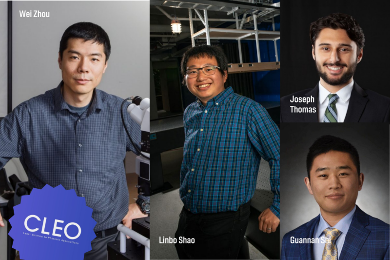 Photo grid featuring Wei Zhou, Linbo Shao, Joseph Thomas, and Guannan Shi from Virginia Tech.
