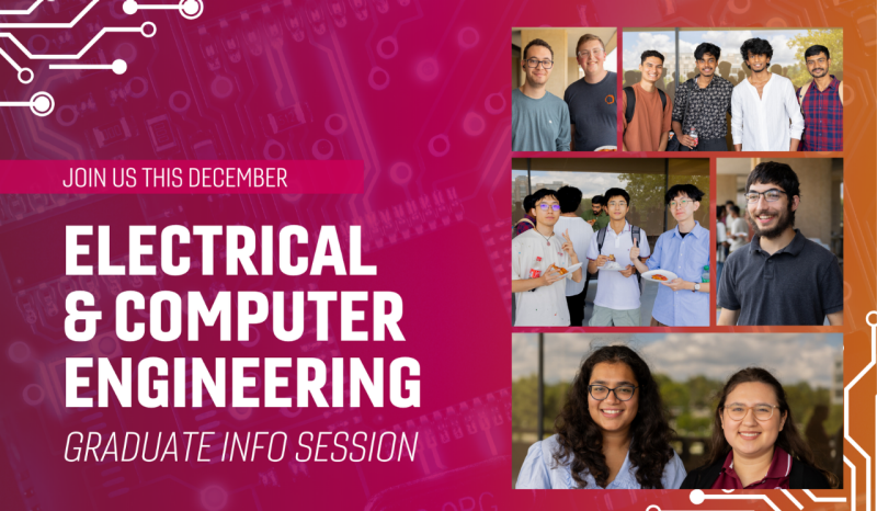 Join us this decemeber: Electrical and computer engineering graduate info session