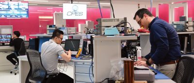 The new CPES lab showcases the hands-on, cutting-edge power electronics research being done from the benches.